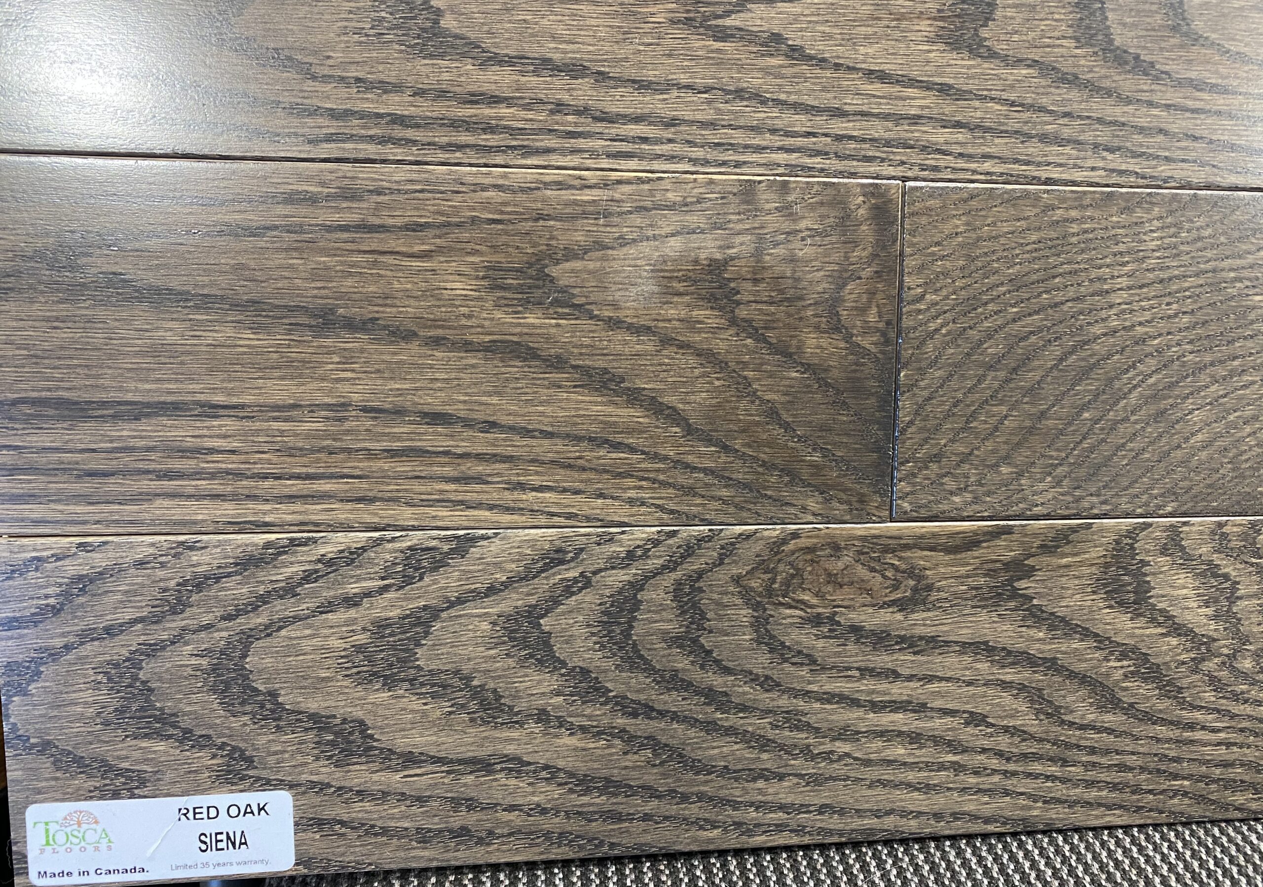 TOSCA Solid Red oak 3 ¼” AND 4 ¼” Available-   Siena