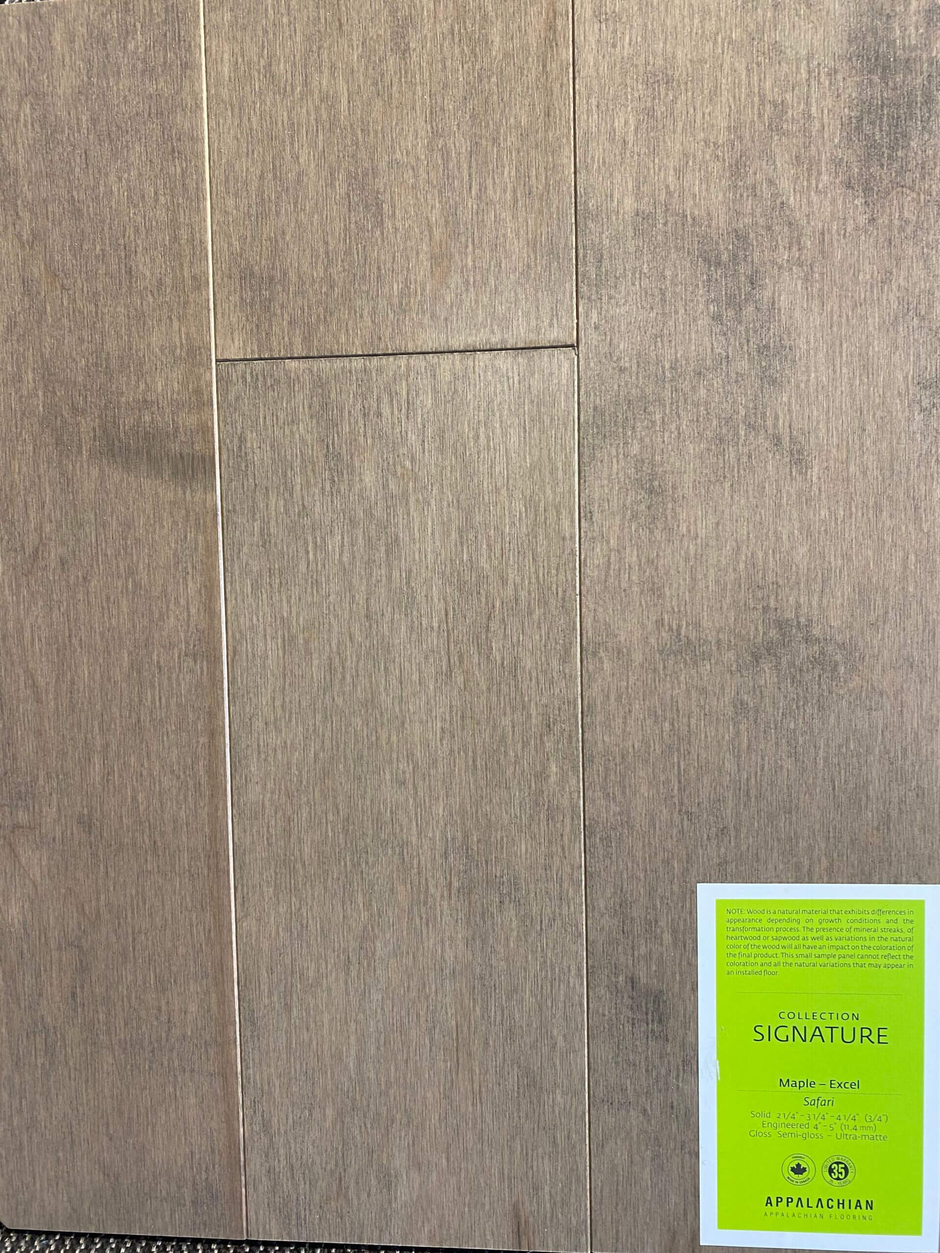 Appalachian Engineered Flooring Signature Collection Safari 4″-5″ 11.44″ mm