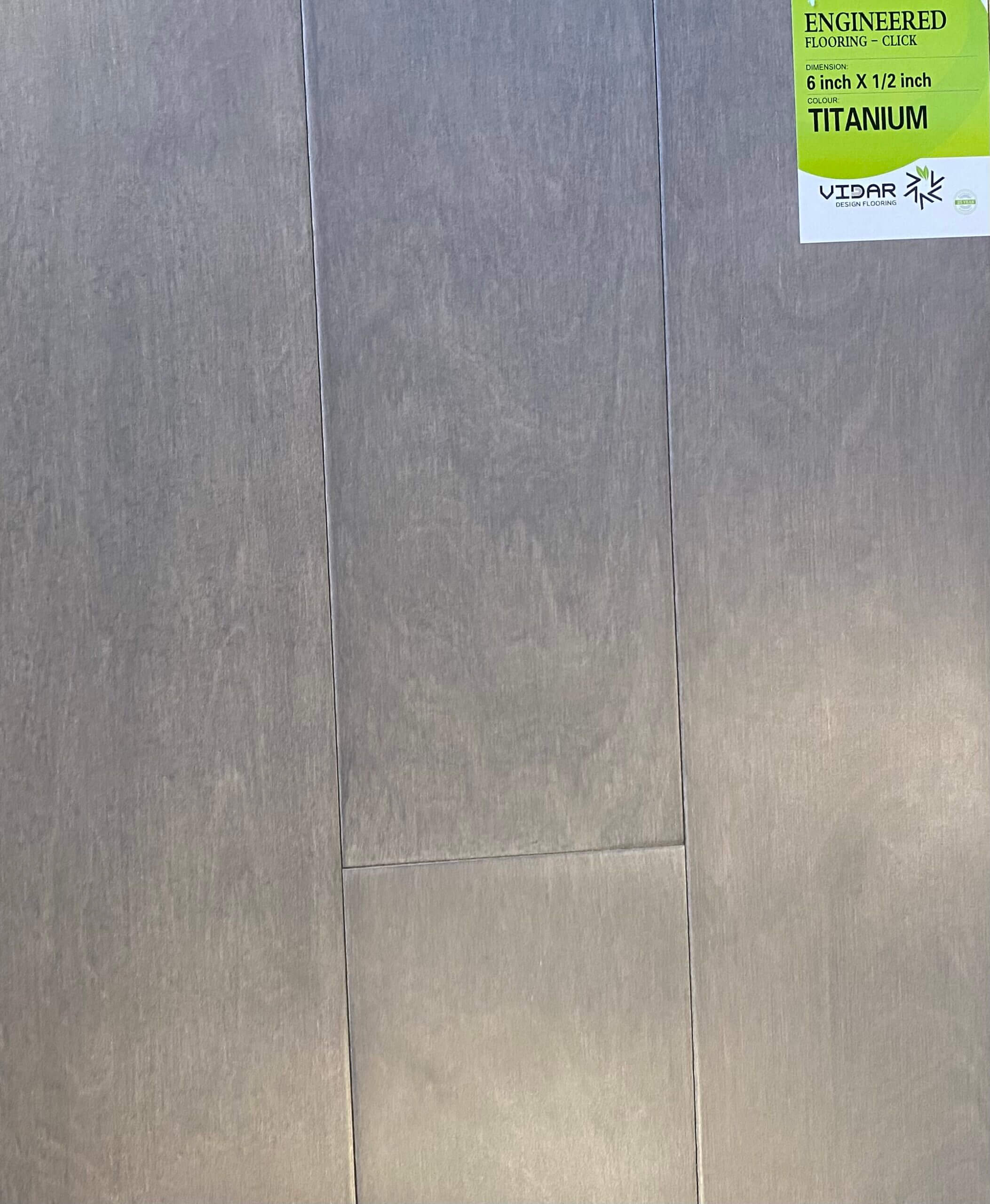 Vidar Engineered Flooring Titanium 6″ x 1/2″