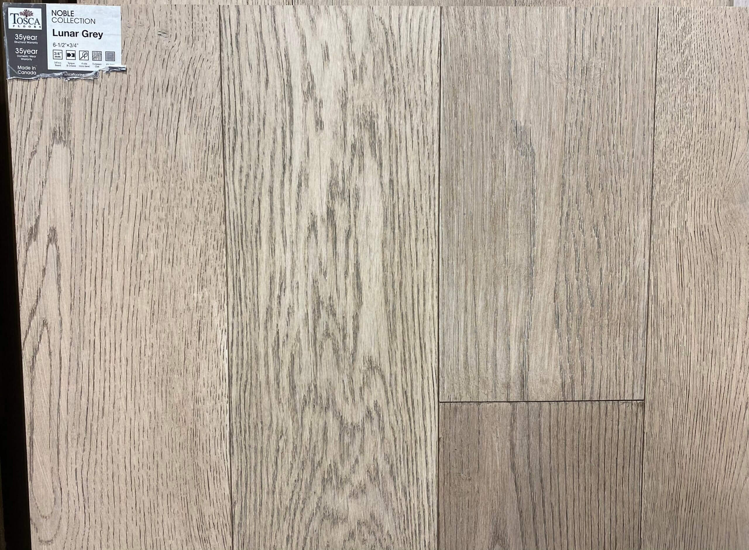 Tosca Engineered Flooring Noble Collection Pearl Grey 6″x 3/2″ mm